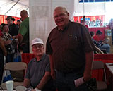 Rodger Harms and Rod Peterson at Husker Harvest Days.